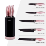 ست چاقو 6 پارچه کاراجا رزگلد مدل rosegold