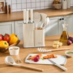 سرویس چاقو و تخته برش 12 پارچه ترک مدل Massimo