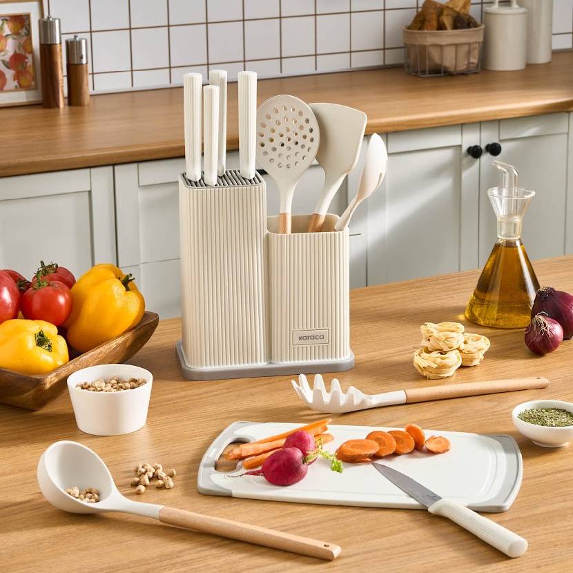 3f02fc سرویس چاقو و تخته برش 12 پارچه ترک مدل Massimo - Image 1