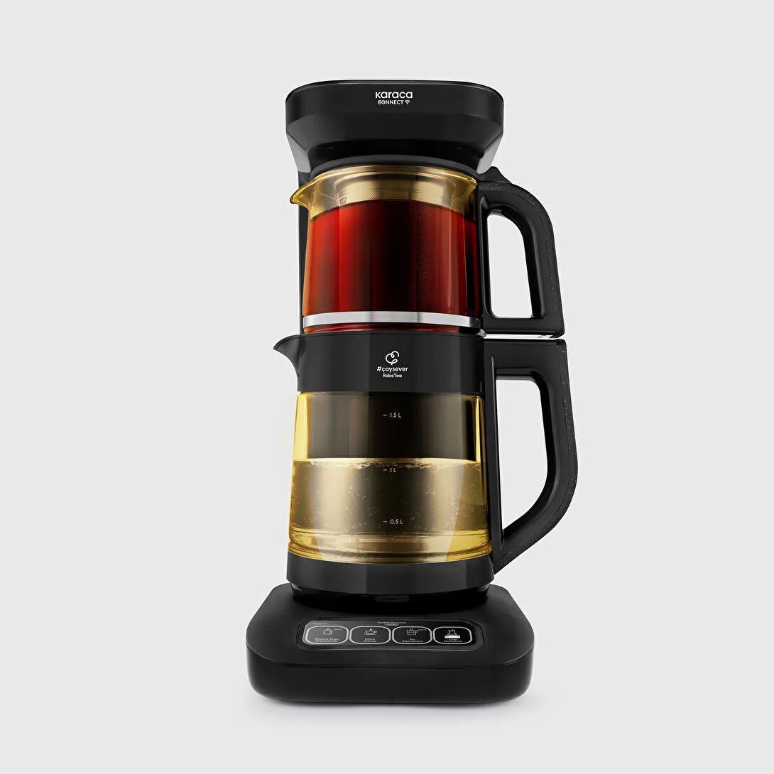 karaca-robotea-pro-connect-4-in-1-konusan-cam-cay-makinesi-agate-000001000002378005-5 چایساز و قهوه ساز سخنگو کاراجا مدل Robotea Pro Connect 4 in 1 مشکی - Image 1