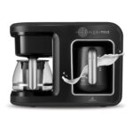 قهوه ساز و چایساز 5 کاره کاراجا مدل Hatir Plus Mod Essential مشکی کروم