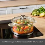 قابلمه شیشه بوروسیلیکات کاراجا مدل York سایز 18