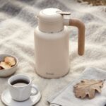 فلاسک استیل ضدزنگ دسته چوبی برند fressi مدل Fr-t1605