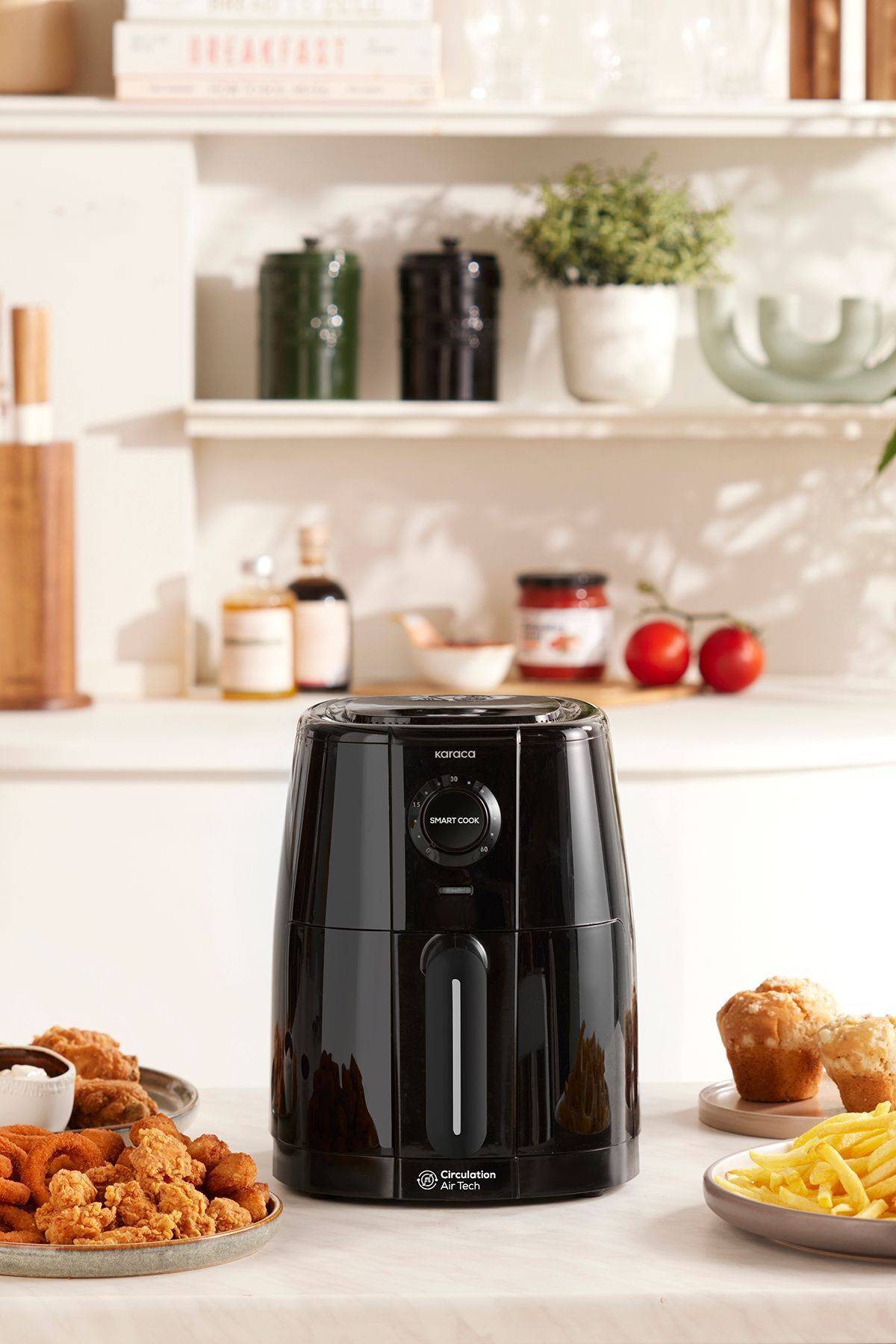1_org_zoom (32) (3) هواپز و سرخ کن دو نفره کاراجا مدل Smart Cook مشکی - Image 1