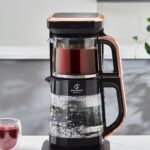چایساز و قهوه ساز سخنگو4 in 1 کاراجا مدل Caysever Robotea Pro  مشکی مسی