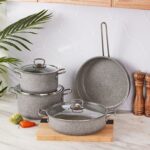 سرویس قابلمه 7 پارچه کاراجا مدل Biogranit steel plus