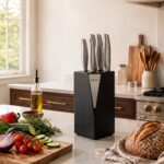 سرویس چاقو 6 پارچه کاراجا مدل fuji سامورایی فوجی مشکی
